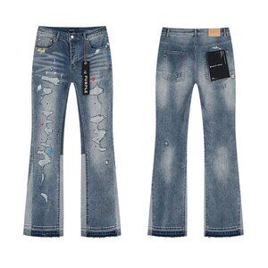 Men's Blue Distressed Jeans